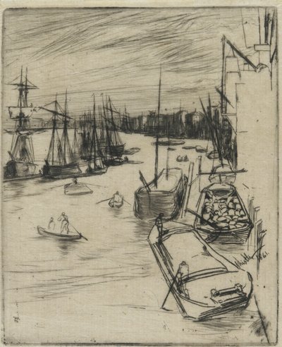 Little Wapping, 1861 von James Abbott McNeill Whistler